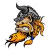 Viking Warrior mascot clipart