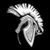 Spartan trojan helmet mascot clipart