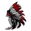 American Native indian feather headress mascot