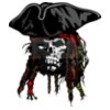 Pirate skull mascot clipart