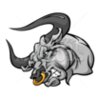 Bull mascot head clipart