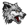 Wolf mascot head clipart