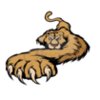 Prowling Cougar mascot clipart