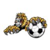 Lion soccer mascot clipart