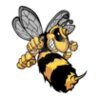 3252 bee mascot cartoon vector clipart image