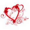 Heart with Flowers PNG Clipart
