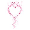 Transparent Pink Bubble Heart PNG Clipart