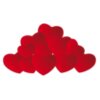 Pile of Hearts PNG Clipart 991