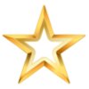 Gold Star PNG Transparent Clip Art Image
